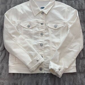Old Navy Women's Off-White Denim Jacket